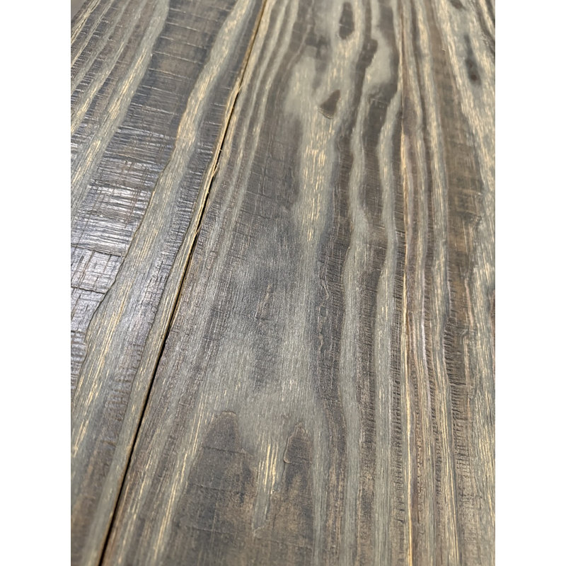 Planches de bois thermo-traitées - 6 planches de 5 po x 48 po pour couvrir 10 pi, Noir délavé 