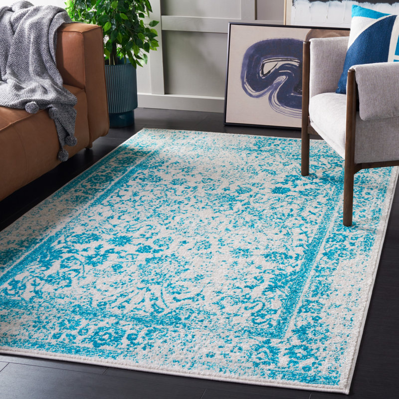 Olius Performance Floral Rug, Rectangle 5'1" x 7'6"