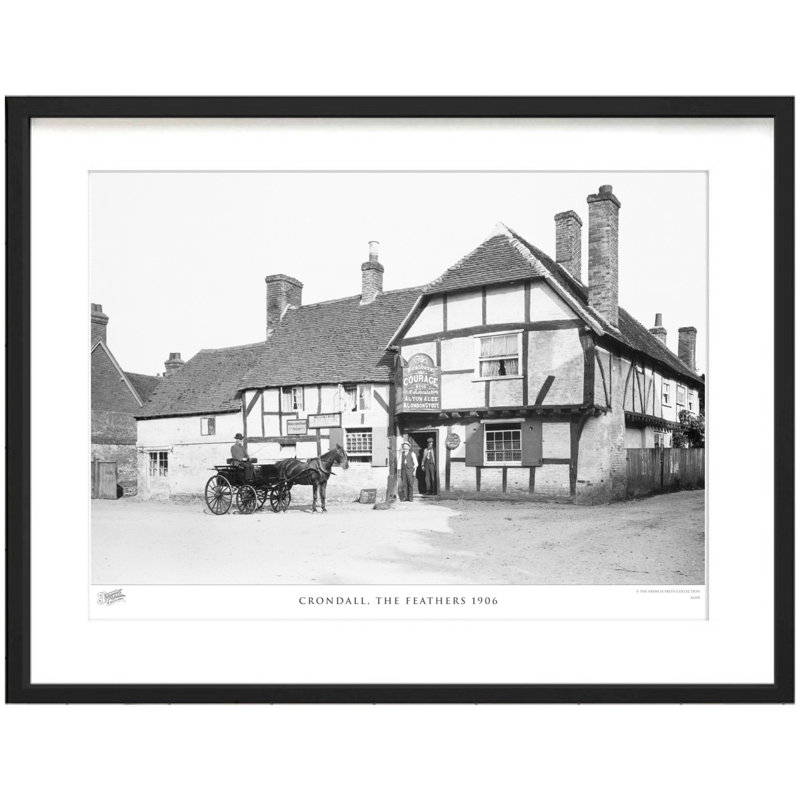 Crondall, The Feathers 1906 by Francis Frith - Single Picture Frame Print, 60cm H x 80cm W x 2.3cm D