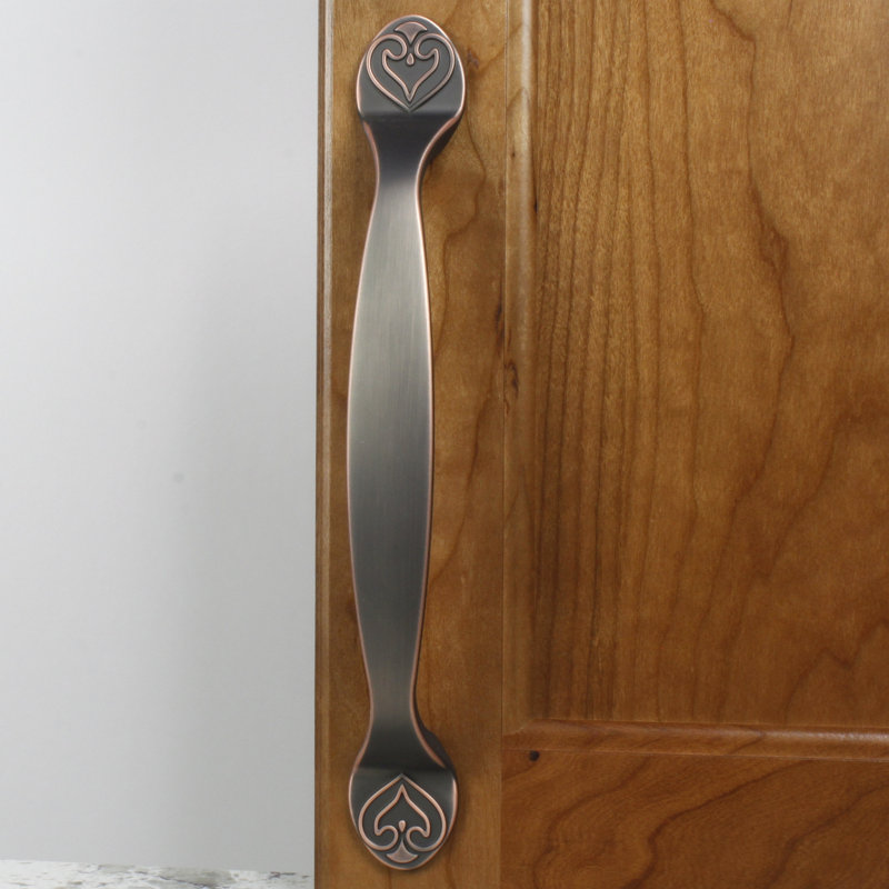 Iris 8" Center to Center Arch pull, Antique Bronze/Copper