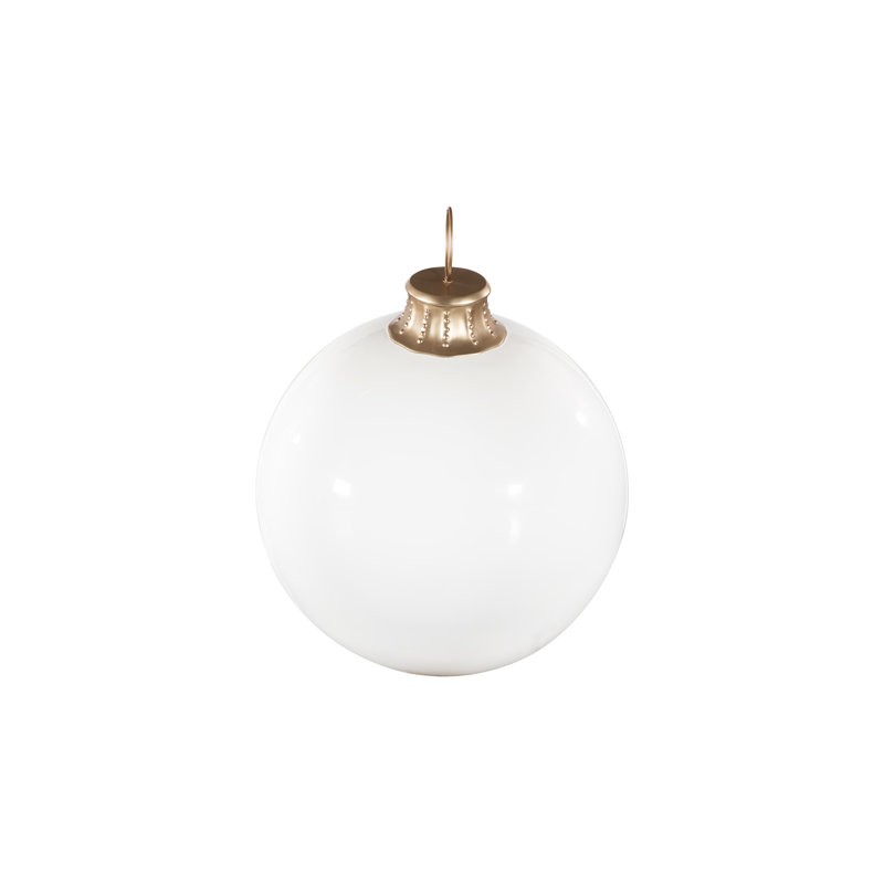 Christmas Ball Ornament, White
