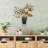 Handmade Decorative Metal Wall Accessory, 18.5 x 21.7 inches | 100% Metal, Thickness: 0.06 inches | Unique Hand-Painted Design, Wall-Mountable | Perfect for Home Decor, Adds Character & Style to Any Space