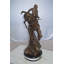 Mountain Man Bronze Statue by Remington Replica, Livilla Elegant Metal Art Sculpture, 11"Lx11"Wx32"H