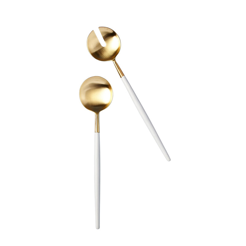 White & Gold Serving Set