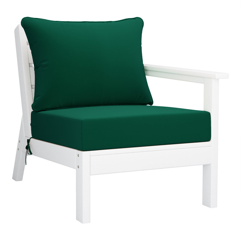 Ensemble de sièges profonds avec coussins, Green, White