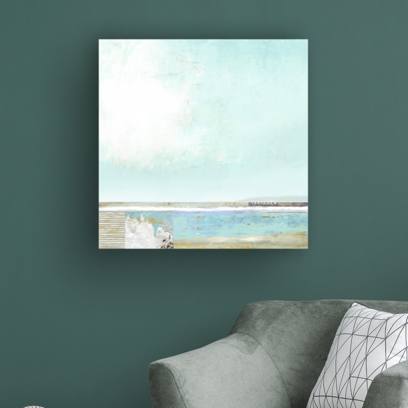 «Cape Cod Sky» par Suzanne Nicoll - peinture sur toile tendue, H 35 po x l 35 po x P 2 po