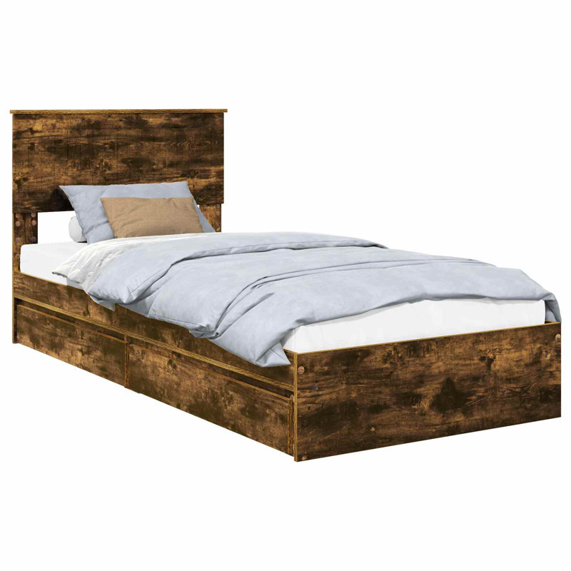 Bed, Single (3'), Smoked Oak