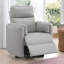 Fauteuil inclinable et pivotant en similicuir