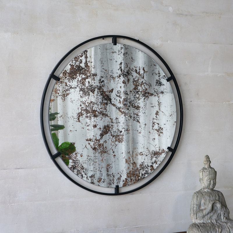 Miroir rond en fer