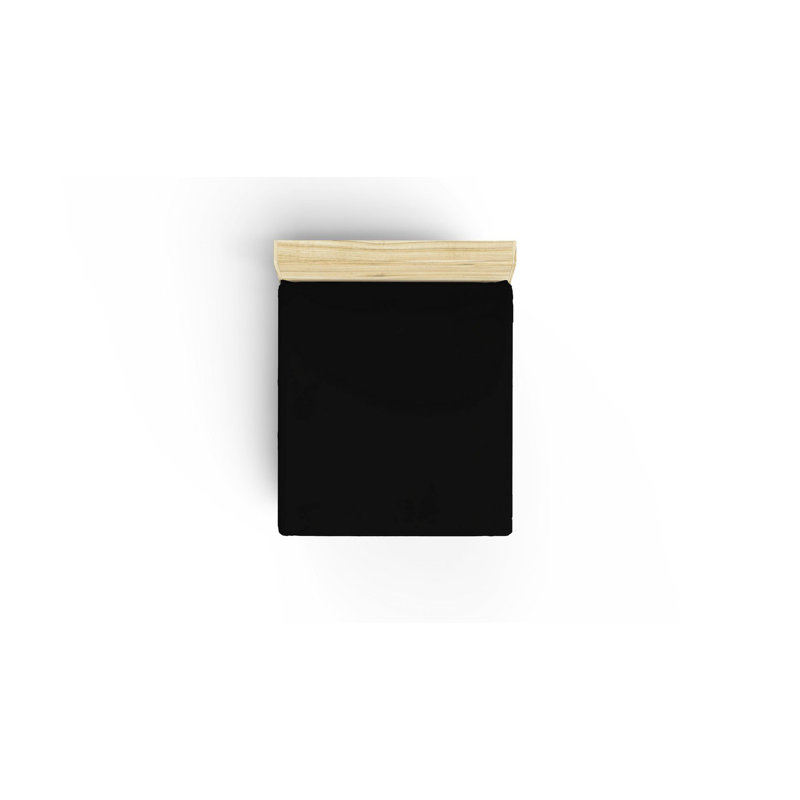 Drap-housse Ranforce, Drap-housse de taille très grand, Noir