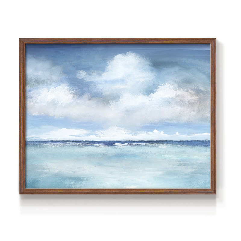 Caribbean Clouds -Framed Print - Restickable
