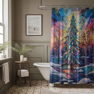 Rideau de douche en verre 1 pièce