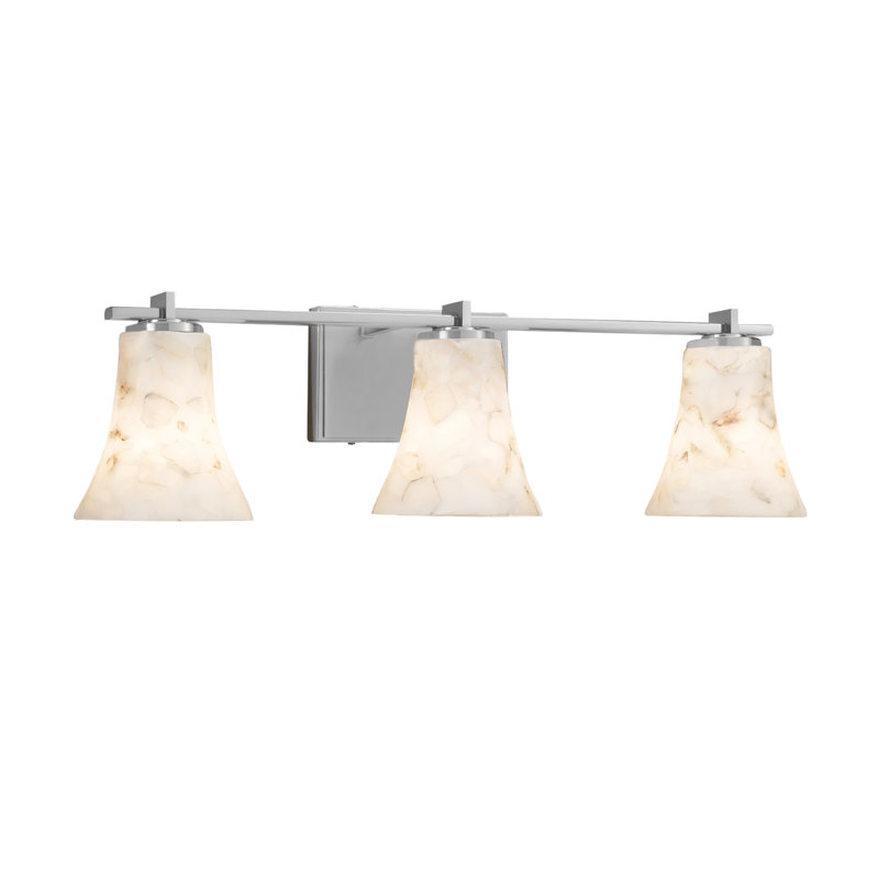 Éclairage pour meuble-lavabo 3 lumières Asae, Nickel brossé
