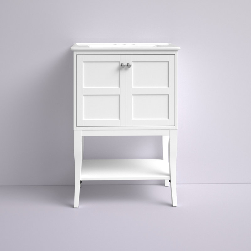 Ensemble de meuble-lavabo simple l 24 po x H 34 po Lucin, Blanc