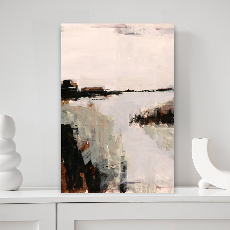 Muted Coastal Landscape by Cartissi - Wrapped Canvas Print, 45.72 cm H x 30.48 cm W