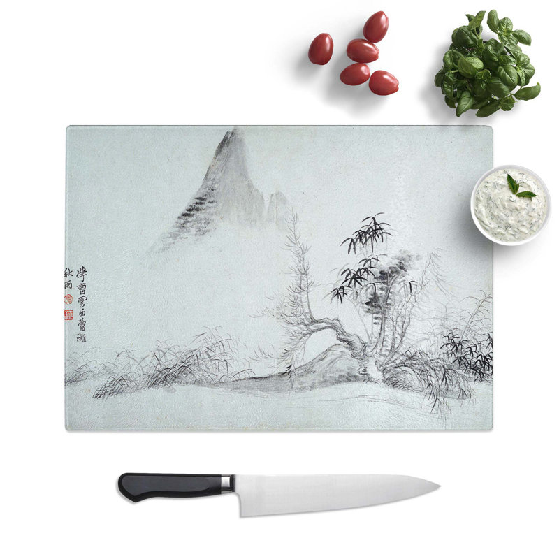 Glass Landscape Vol.5 by Yun Shouping Chopping Board, 39 cm W x 28.5 cm L