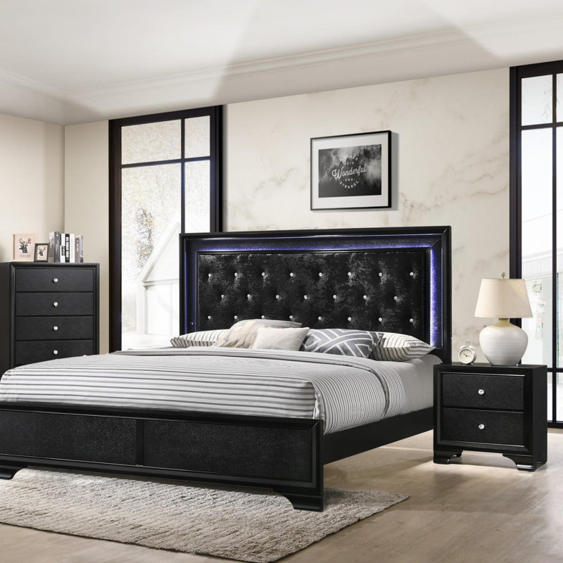 Commode de rangement de style moderne et contemporain à 5 tiroirs, pour chambre à coucher, Horizontal