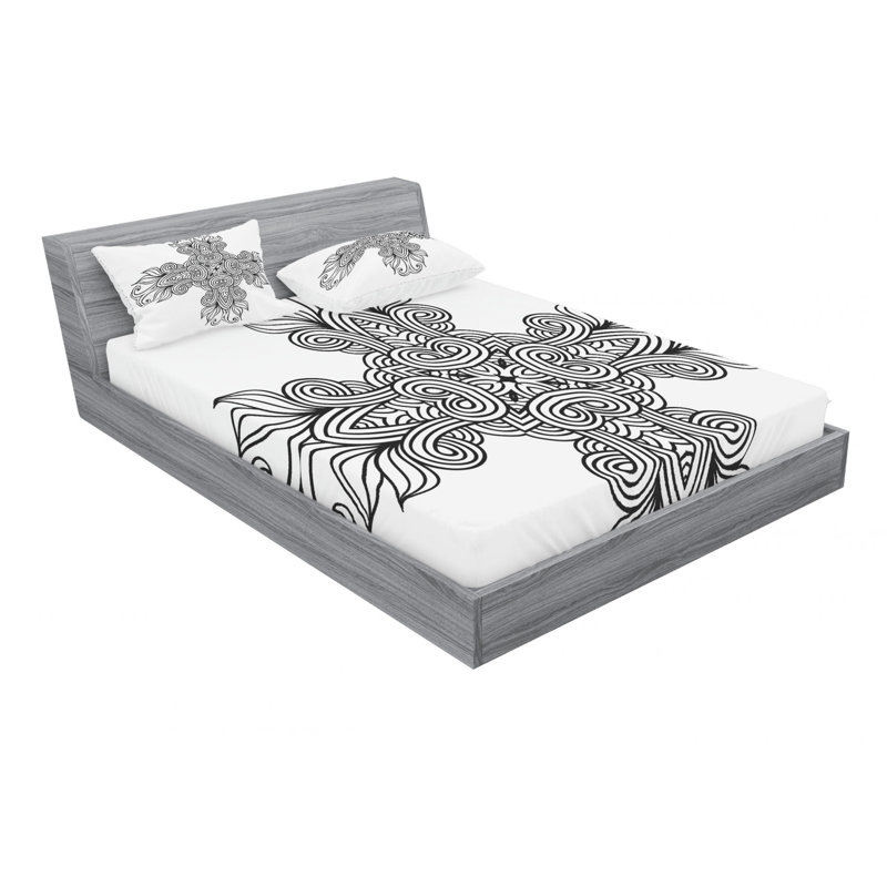 Microfiber Sheet Set, Queen Sheet Set with Fitted Sheet