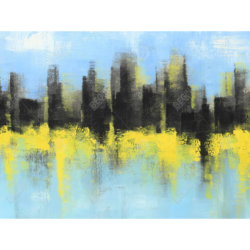 City Made by Sponge - Modern Cities Framed Canvas | Home Decor