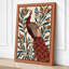 Ornamental Peacock Boho 1 Piece Wrapped Canvas Wall Art-1765268688-1765268697