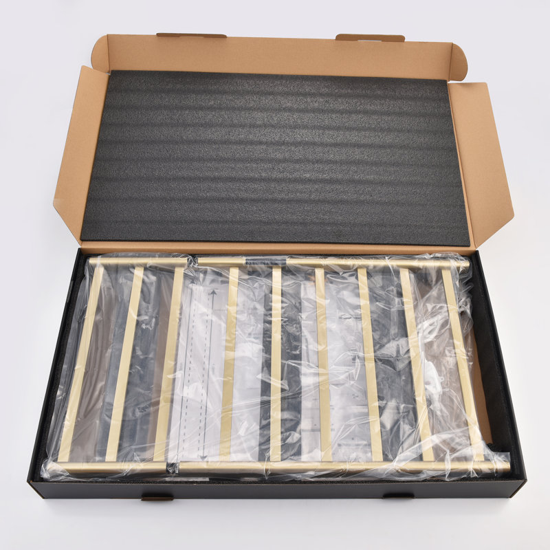 Traditional Towel Rail Towel Warmer, Brushed Gold
