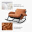 Chaise berçante surdimensionnée Ember, mandarine