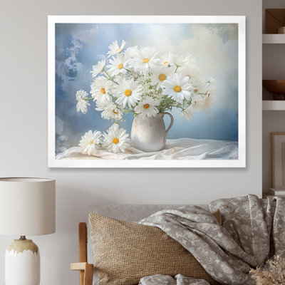 " White Daisy Efflorescence Bouquet Serenity III "