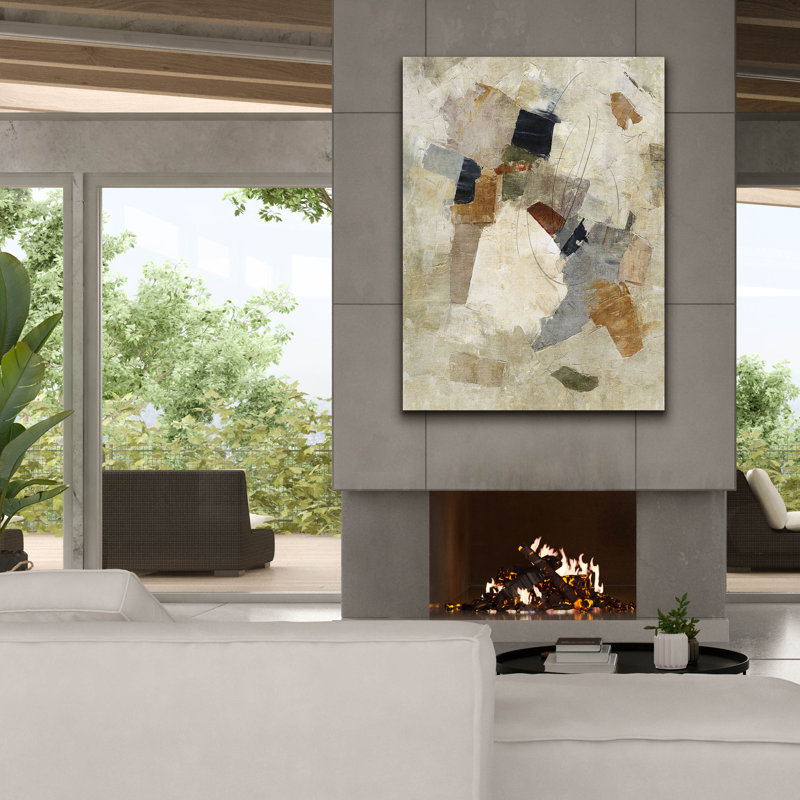  «Parchment» par Suzanne Nicoll, art mural sur toile, 40 po x 54 po