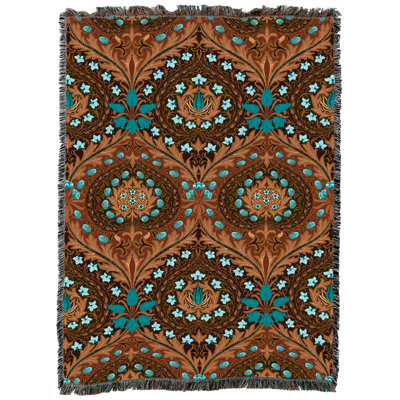 Pure Country Weavers William Morris Eden Saddle Blanket XL - Arts & Crafts - Gift Tapestry Throw Woven from Cotton - Made in the USA (82x62)
