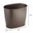 iDesign Small Oval Plastic Bathroom Trash Can - Set of 2 - Bronze