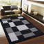 Havana Geometric Black Grey Large Rugs – Modern Living Room Carpet, Bedroom & Hallway Runner | Soft, Non-Shedding, Stain Resistant Floor Mat-40192881