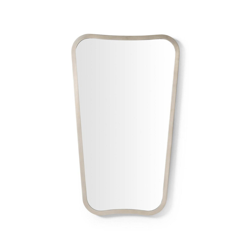 Contour Metal Mirror, Brushed Pewter