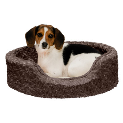 Ultra Plush Oval Donut Dog Bed