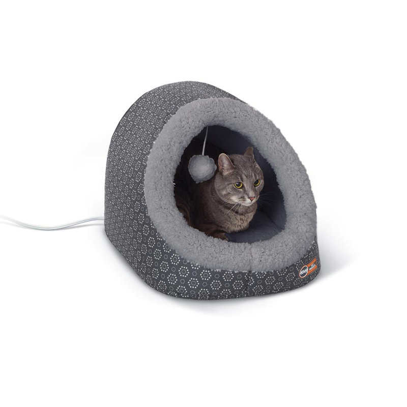 Lit ovale pour chat, gris