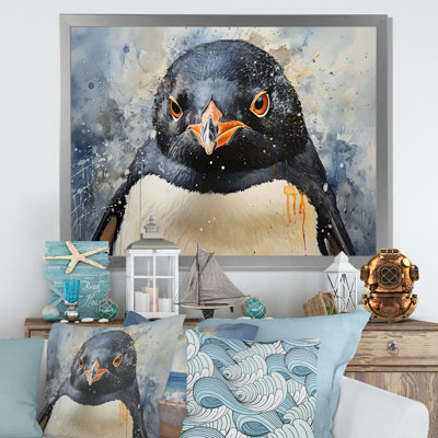 Portraits de pingouins curieux