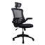 Fauteuil de direction moderne haut dossier en filet avec appui-tête et accoudoirs rabattables-1116518605