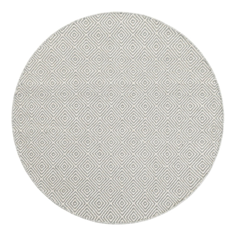 Traetyn Flatweave Wool Indoor Rug, Round 4'1"