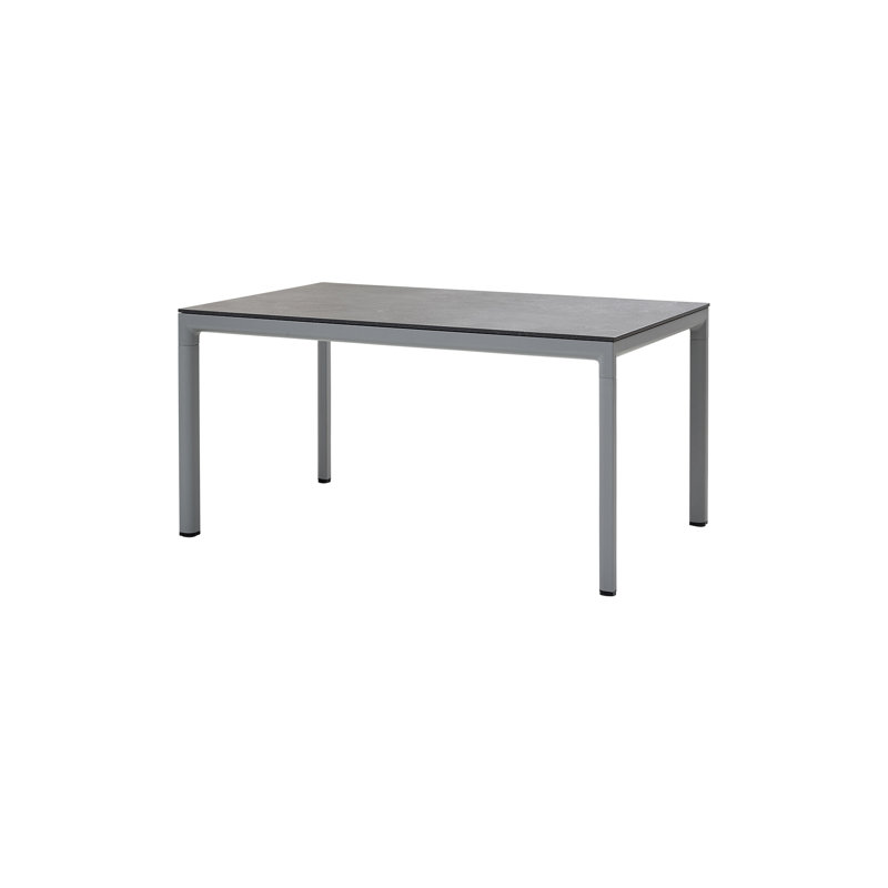 Drop Outdoor Dining Table, 39.4" W x 78.8" L x 29" H, Light Gray, Basalt