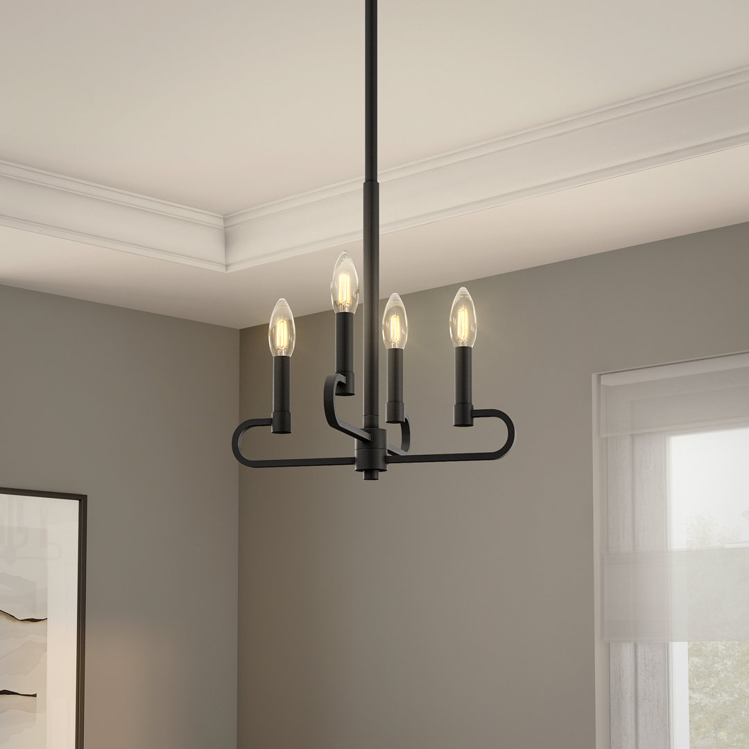 Maeliyah 4 Light Chandelier Convertible Latitude Run® 