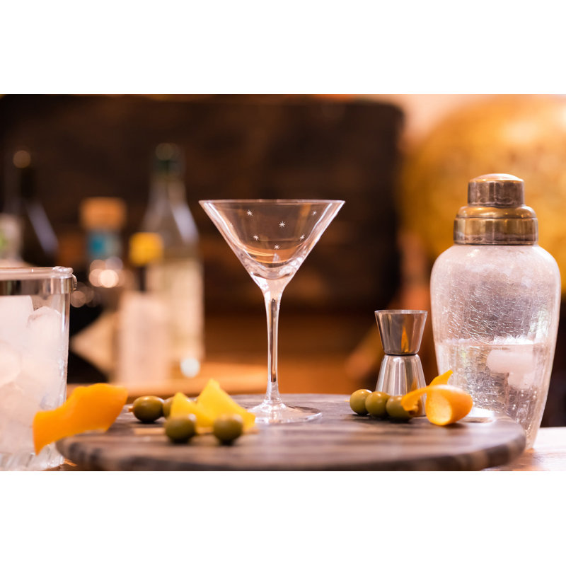 Handmade Crystal Martini Glass