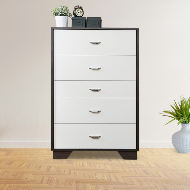Birdie White & Espresso Chest