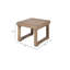 Ensemble de conversation d'extérieur en bois d'acacia pour 2 personnes Donnie avec chaises pivotantes et coussins hydrofuges