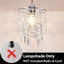 Abat-jour de lustre, mini abat-jour en cristal, abat-jour suspendu en acrylique