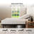 Split King Adjustable Bed With 12”memory Foam Mattress, Wireless Remote Control