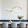 Jahzlynn 1 - Light Dimmable Unique Modern Linear LED Chandelier