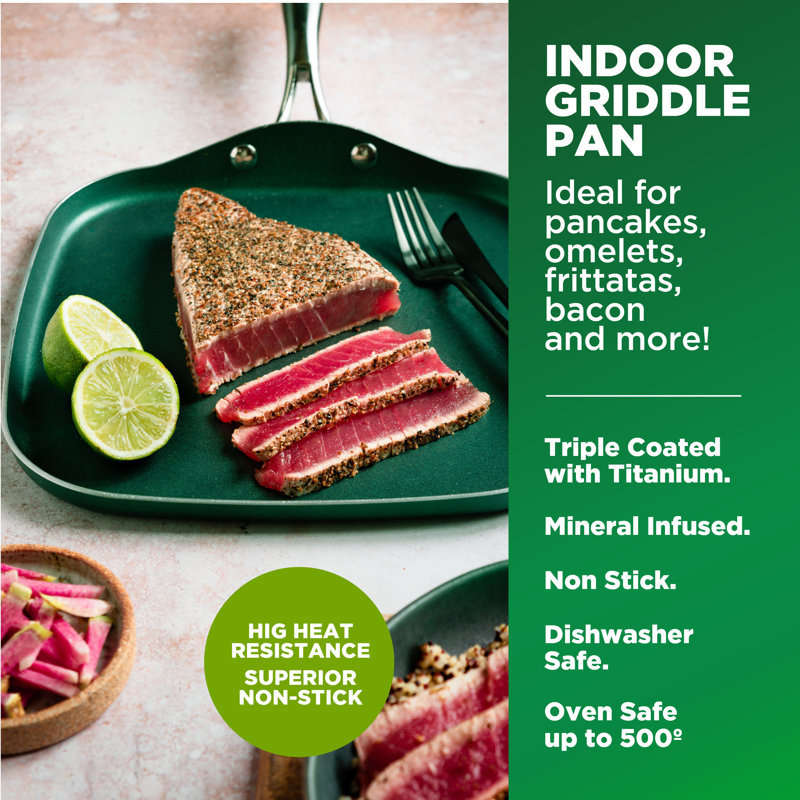 Granitestone 10.5'' Nonstick Aluminum Griddle Pan
