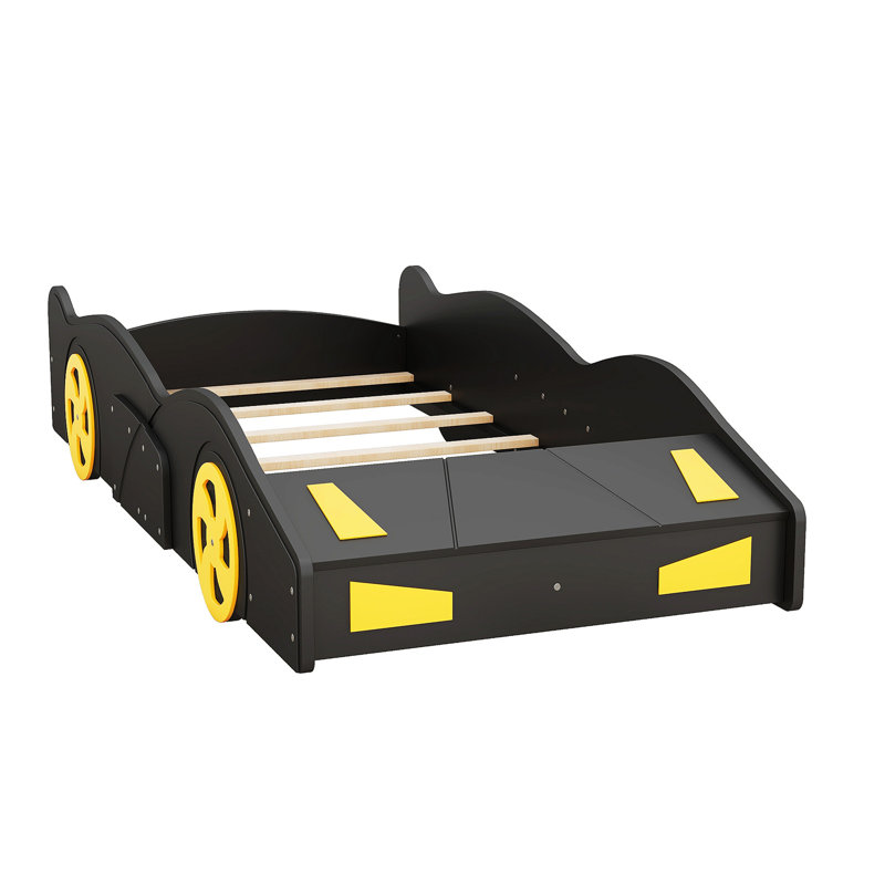 Lit plateforme Fomby, Simple, Noir