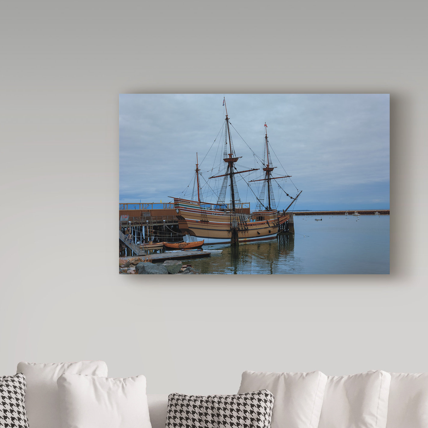 Trademark Fine Art Anthony Paladino Tall Ship Replicate Cape Cod ...