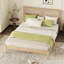 Grand lit plateforme en bois massif avec tête de lit en rotin Boho-1457258672-1469483821-1457258677