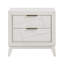Table de chevet blanche antique pour la chambre à coucher - Ajout élégant contemporain au design fonctionnel